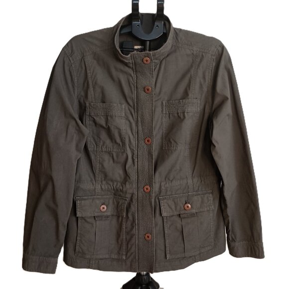 L.L. Bean Olive Green Utility Jacket Item ID 505030 Women’s M - Picture 2 of 16